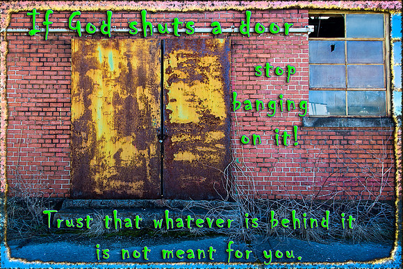 if God shuts a door